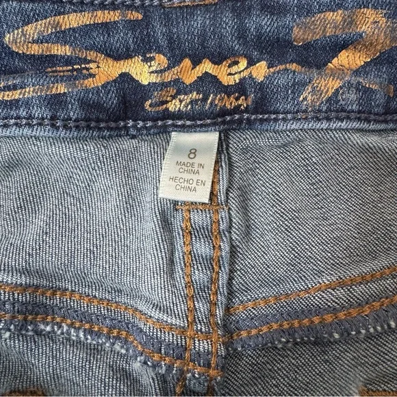 Seven7 Denim Jean Shorts Size 8 - Picture 4 of 7